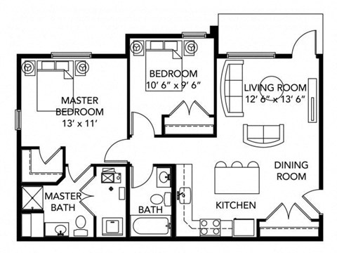 3Bed 2Bath-F at Meadowlark Place Apartments, IA, 50111
